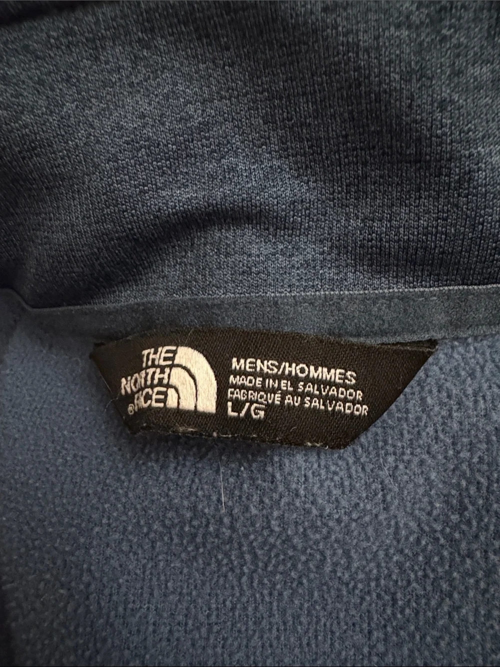 The North Face Men’s L Blue 1/4 Zip Performance Pullover Jacket